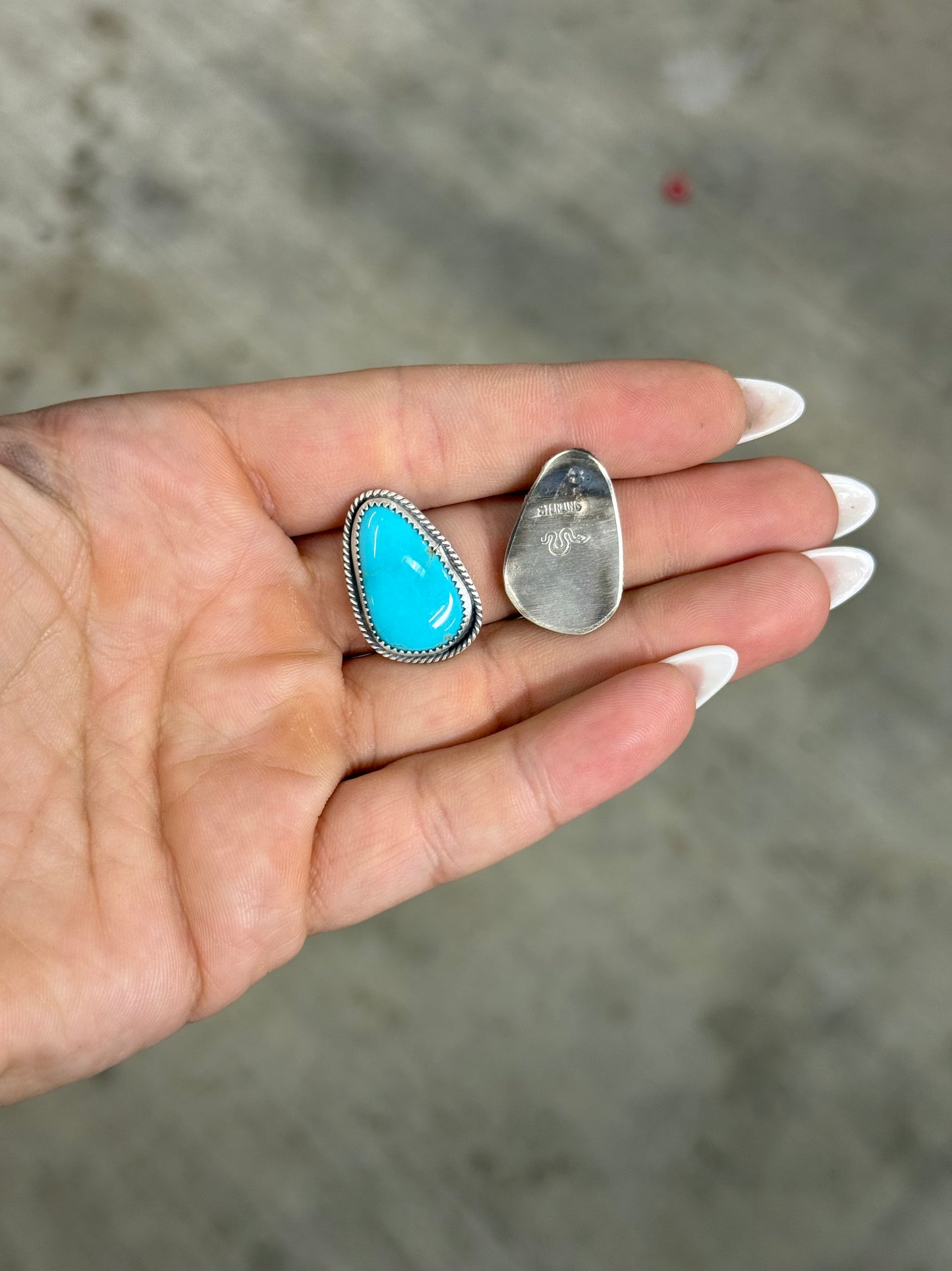 Tyrone Turquoise Studs