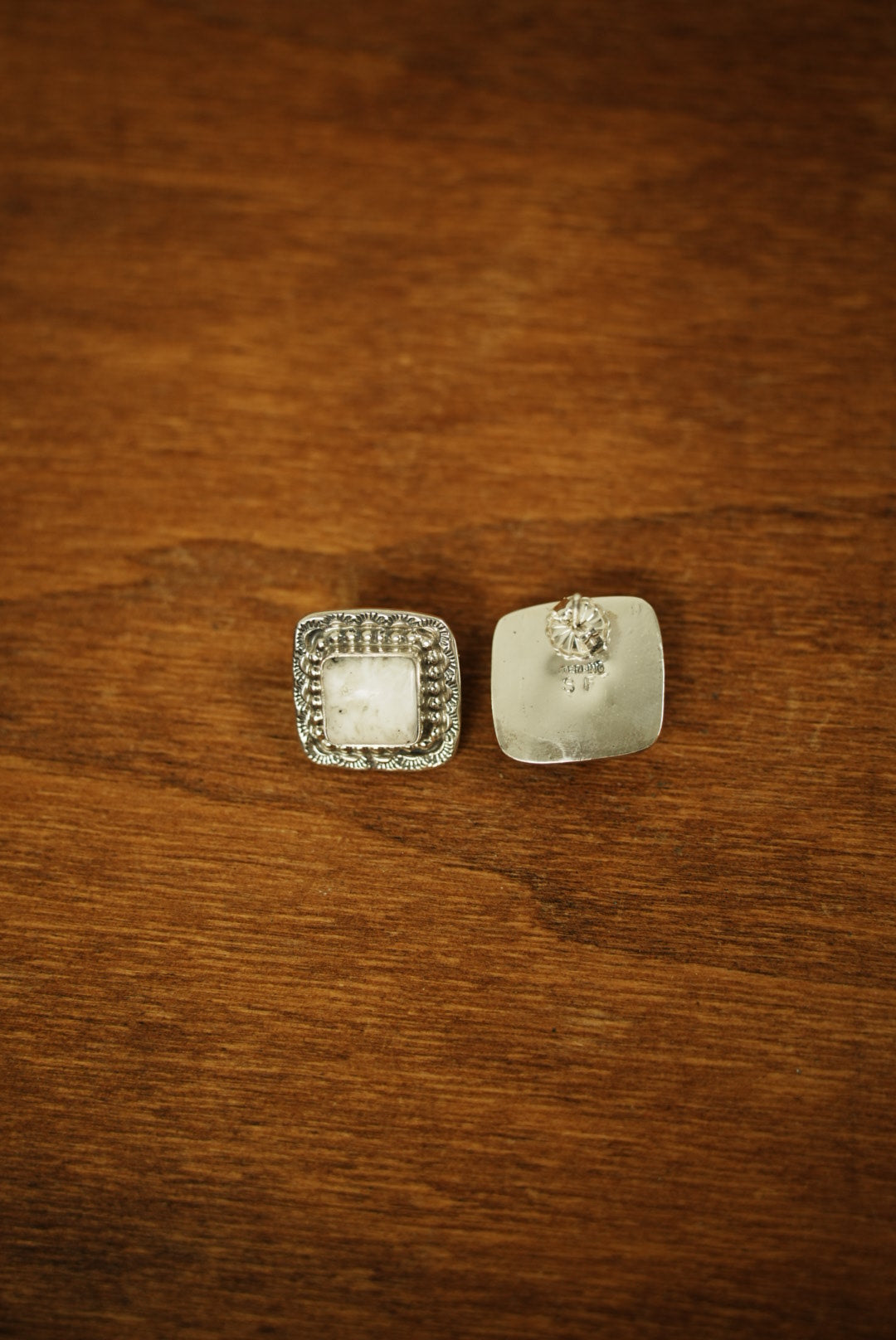 White Buffalo Earrings
