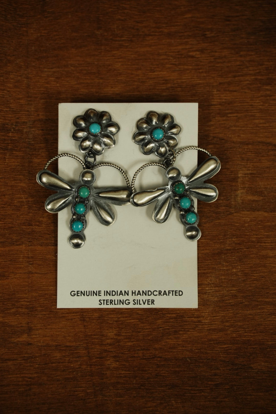 Dragonfly Earrings made by Christina Yazzie