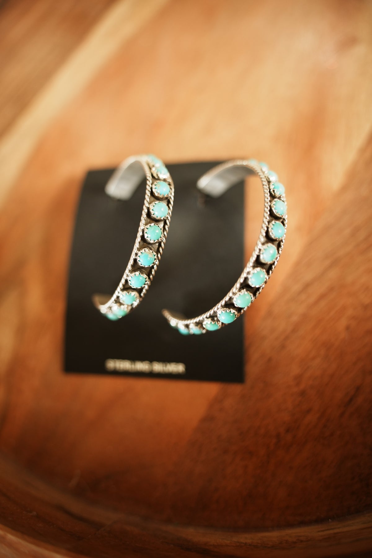 Turquoise Hoops
