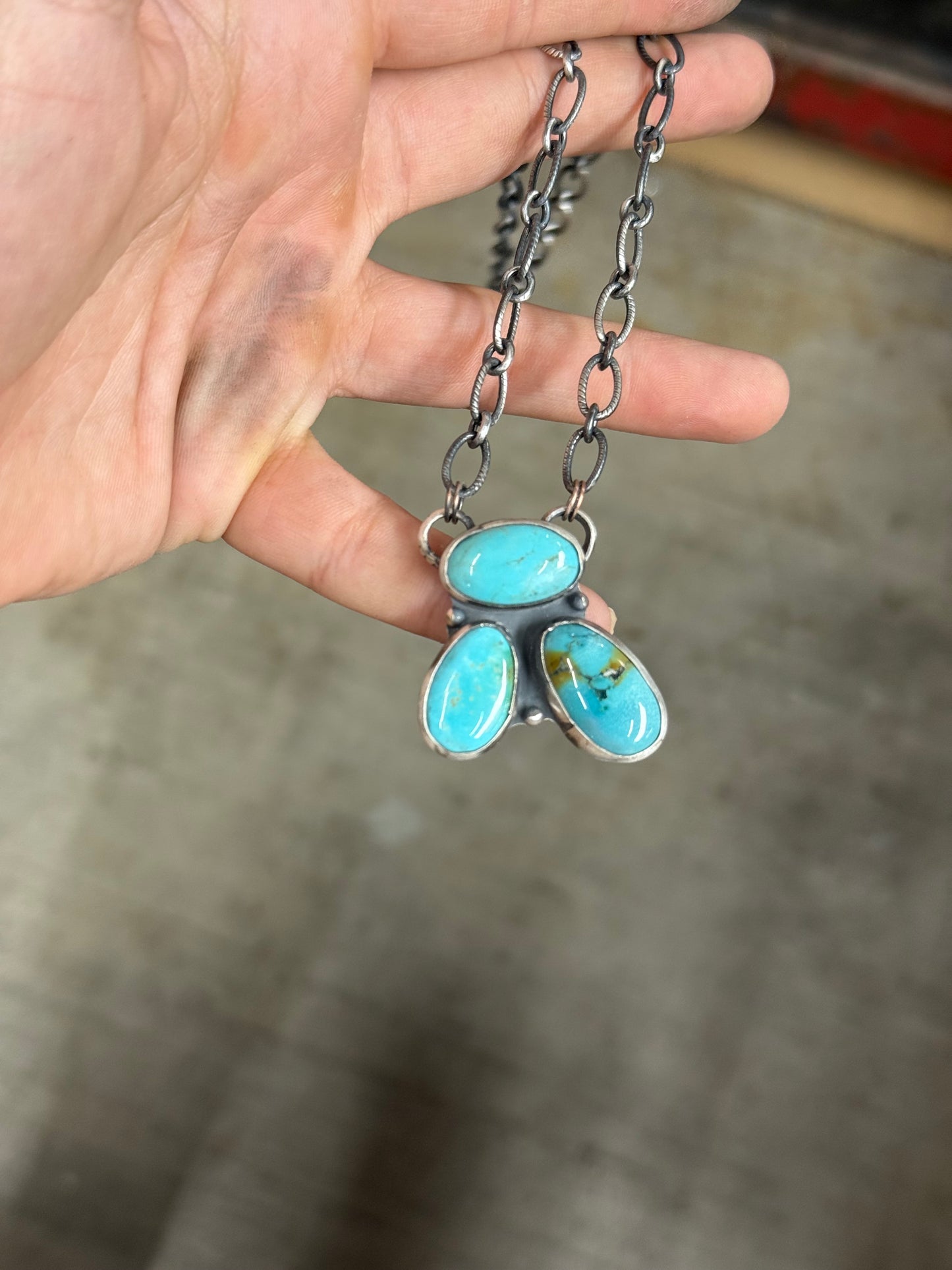 Bamboo Mountain Cluster Necklace