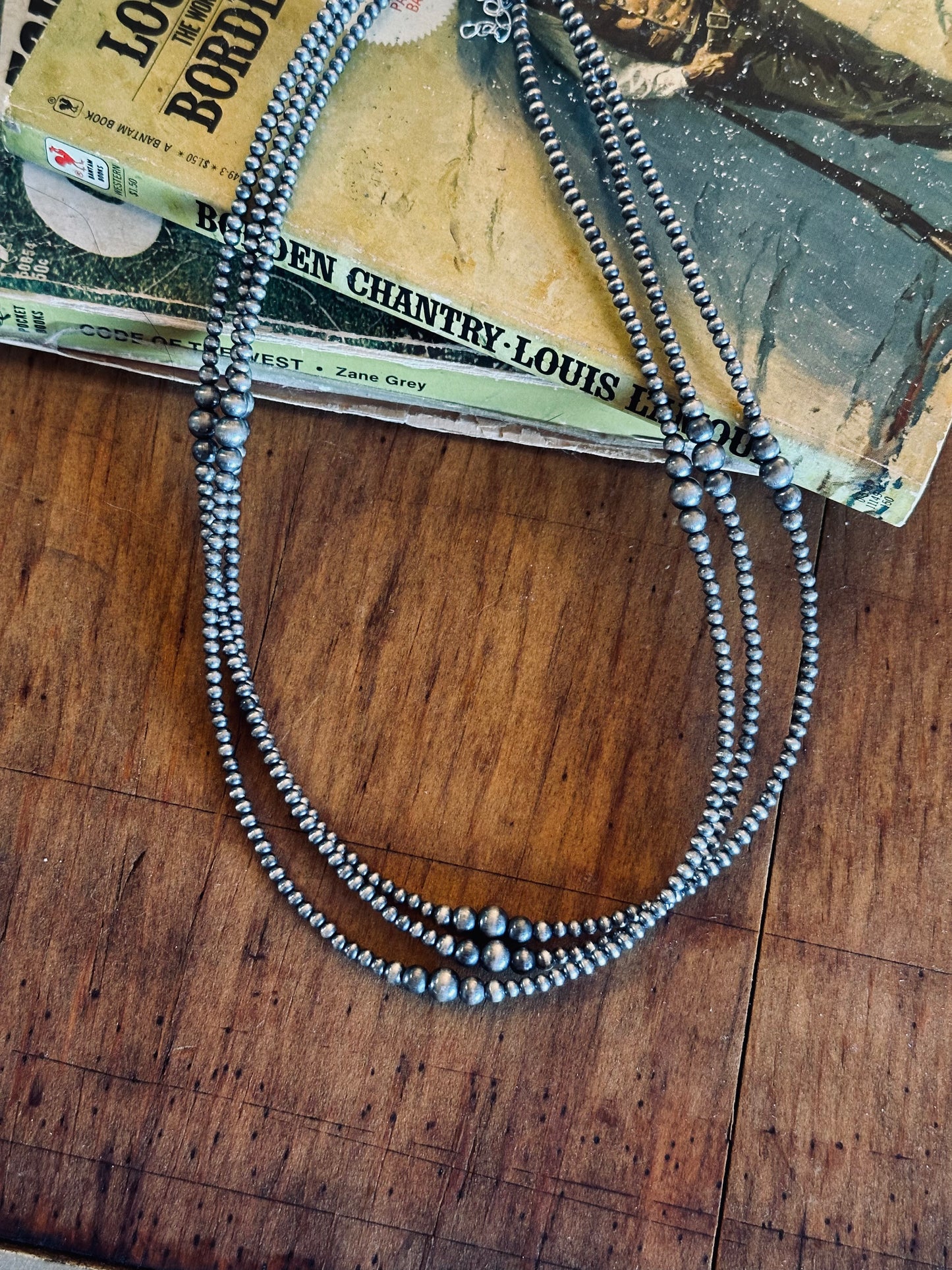 Graduated Sterling Silver Pearls 3-6mm