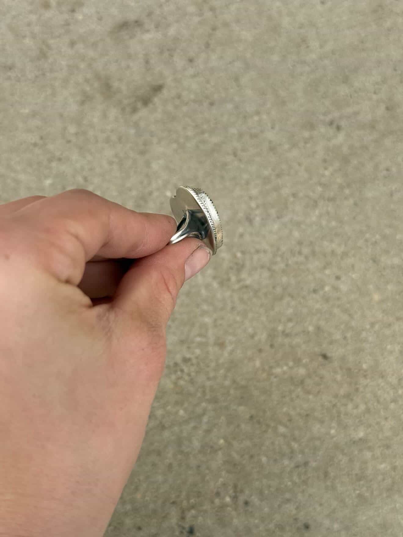 Polychrome Hubei Turquoise Heart Ring