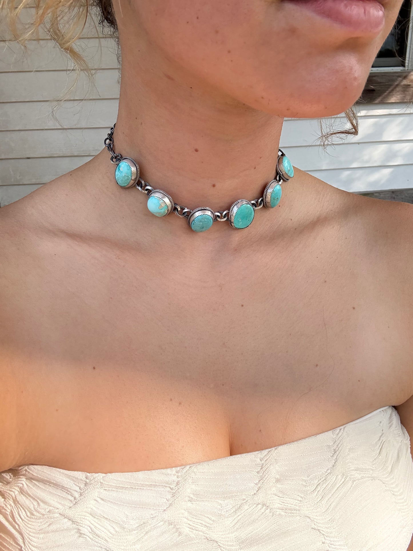 The Aqua Blue Choker