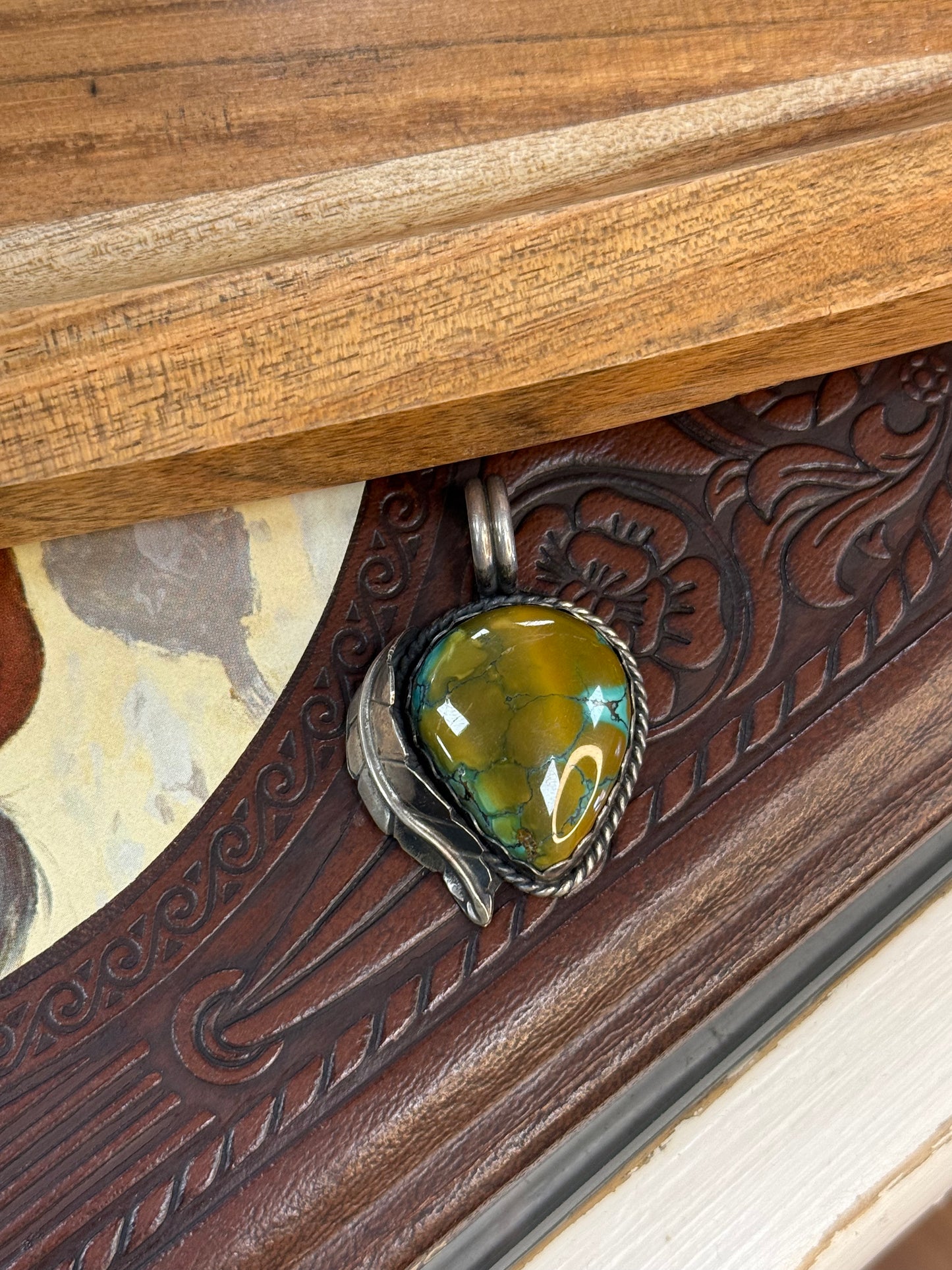 Blue Halo Turquoise Pendant