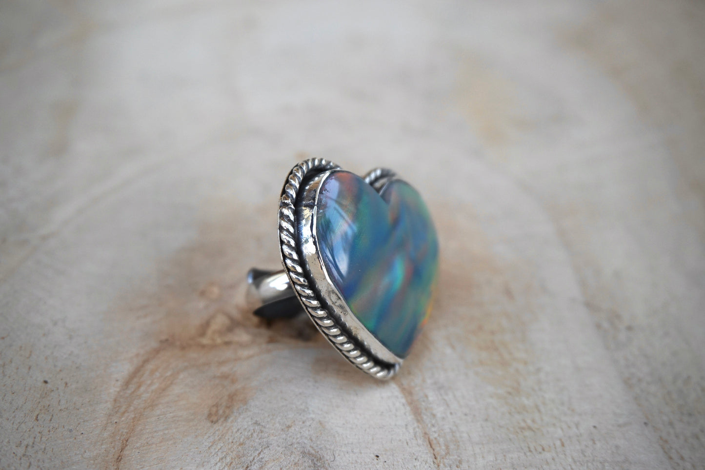 Aurora Opal Adjustable Ring