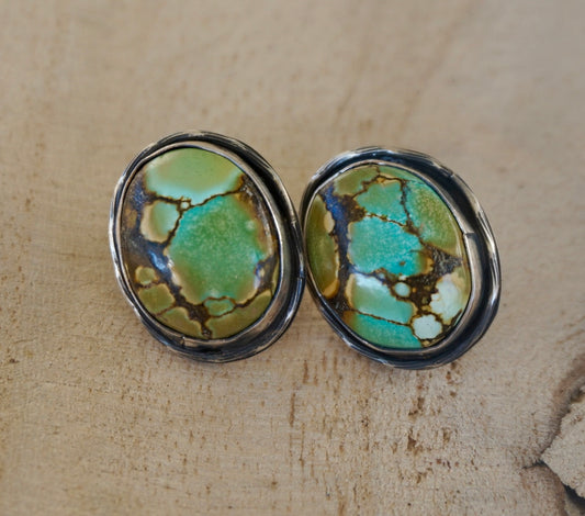 Bamboo mountain Turquoise earrings