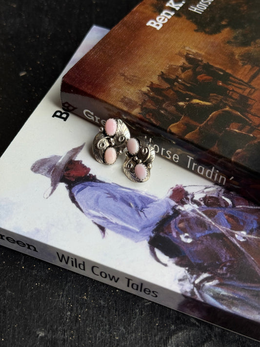 Pink Conch Earrings