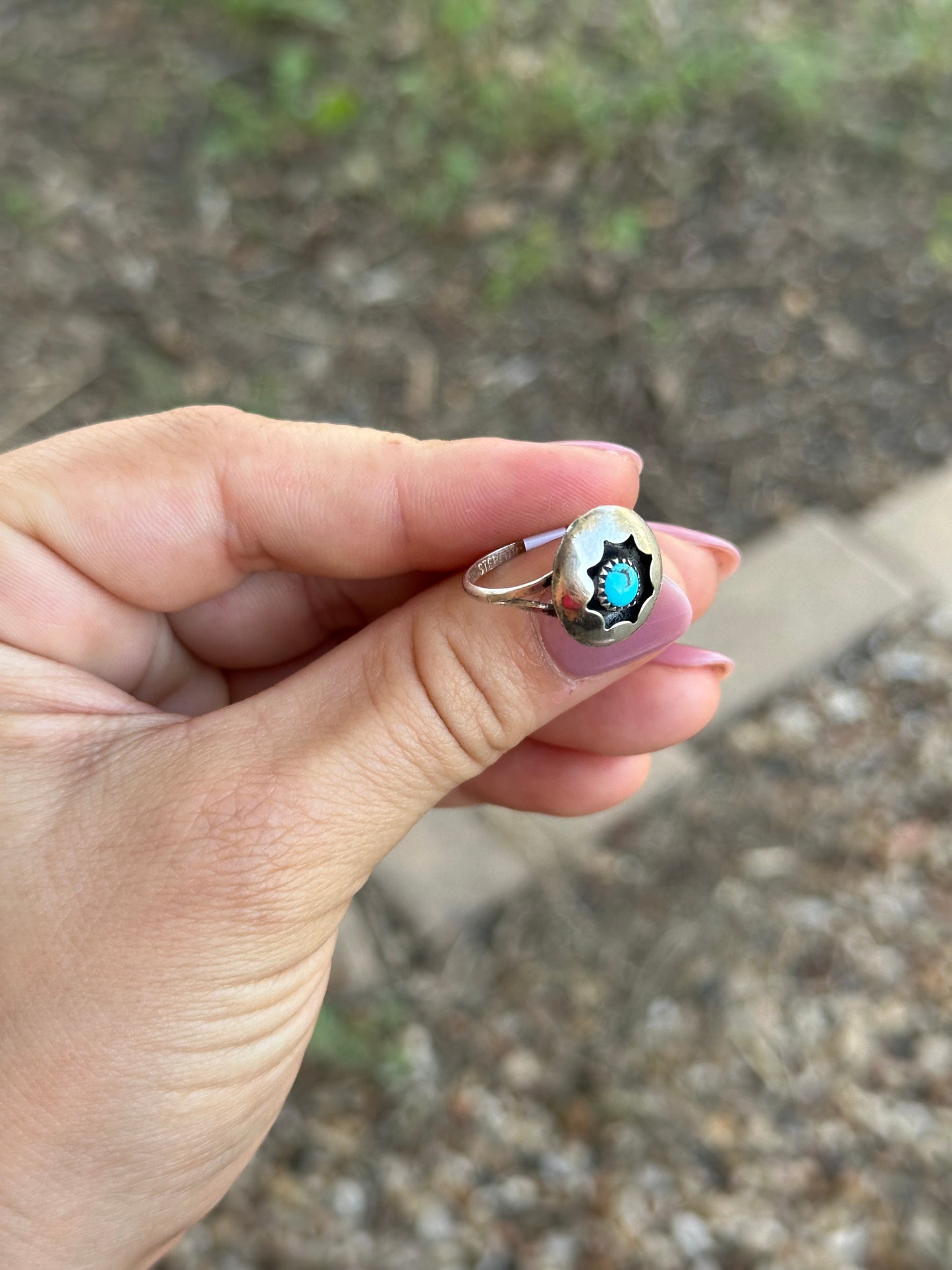 Shadow Box Turquoise Ring