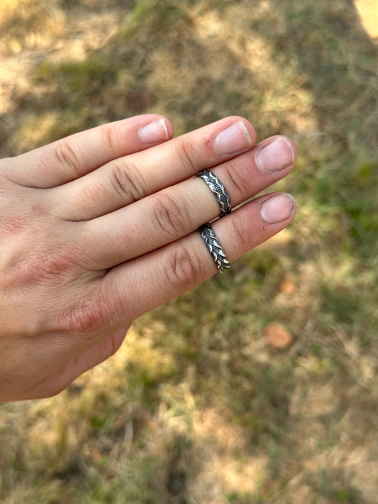 Sterling silver stacker rings