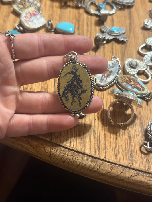 Western Bronc Pendant