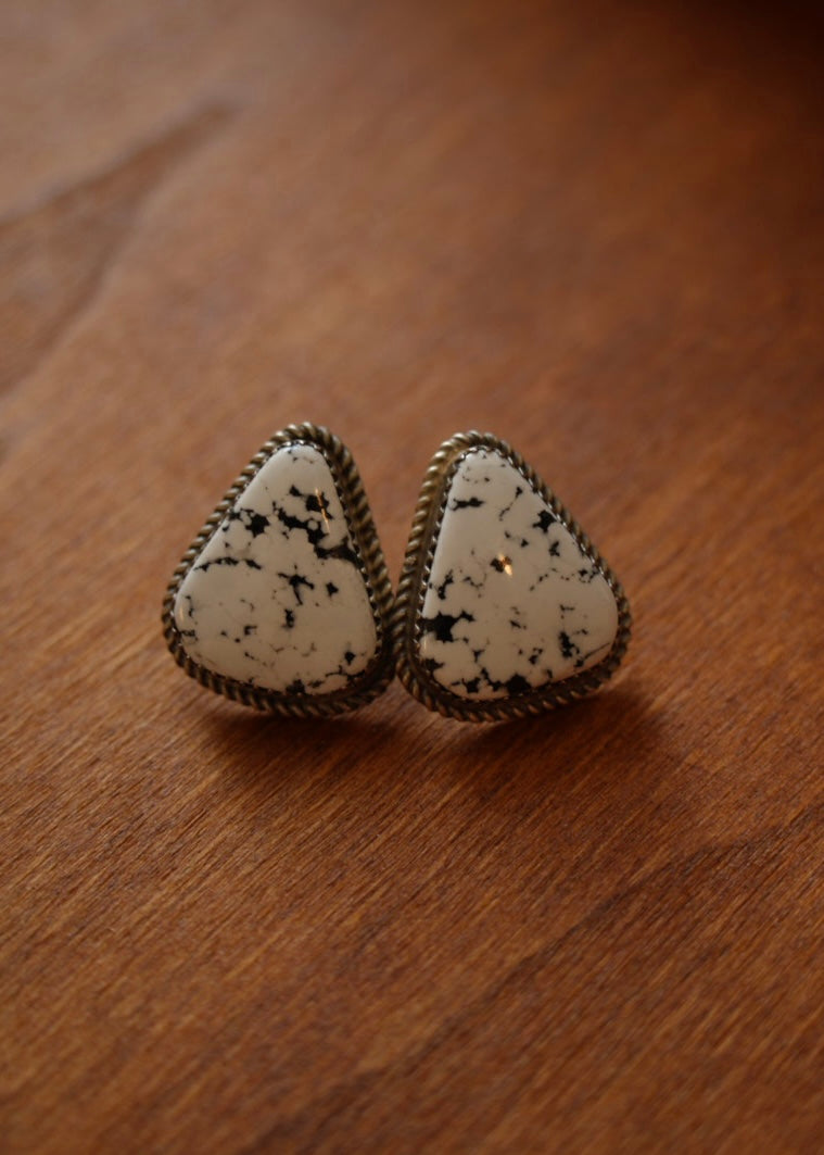 White Buffalo Earrings