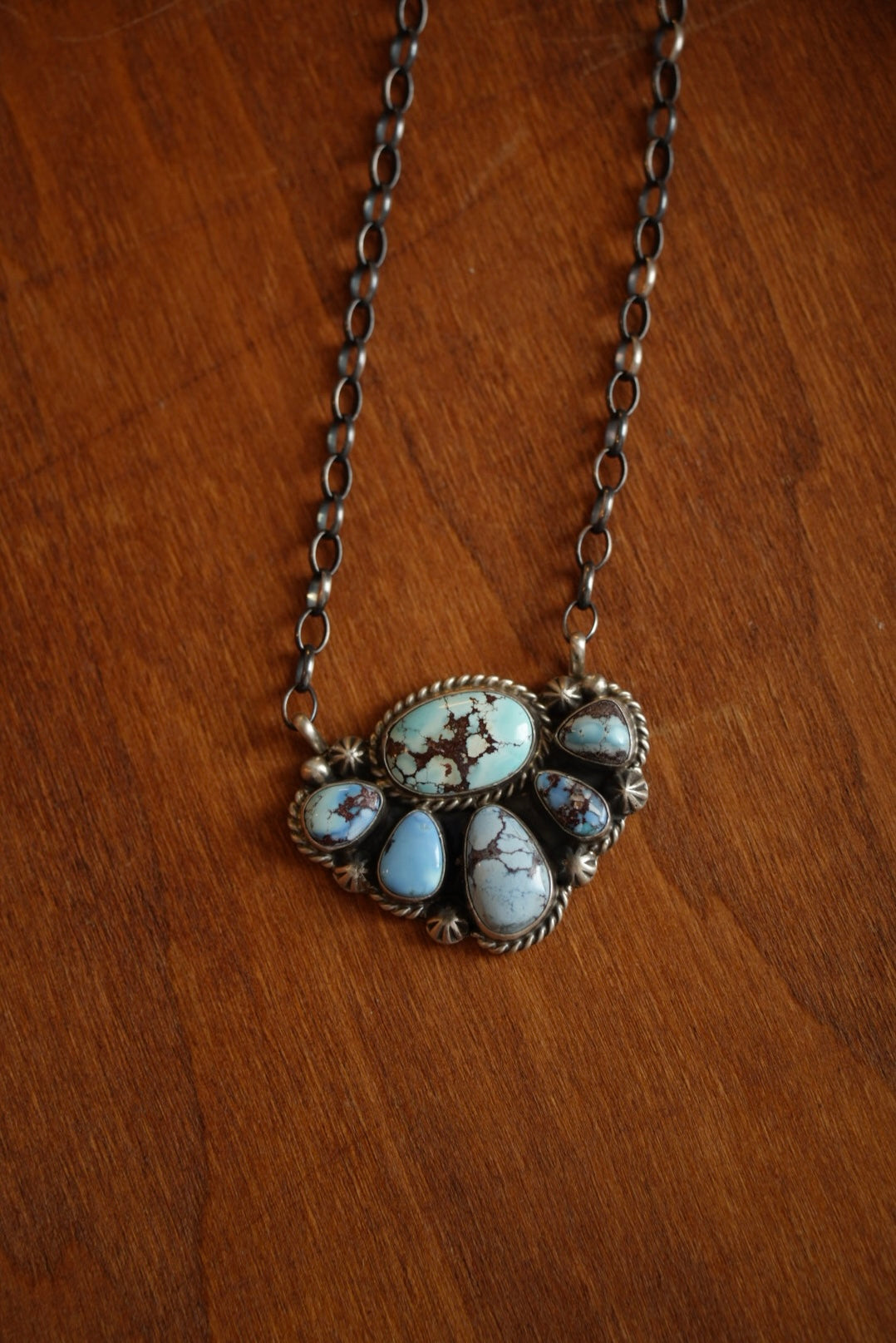 Golden Hill Cluster Necklace
