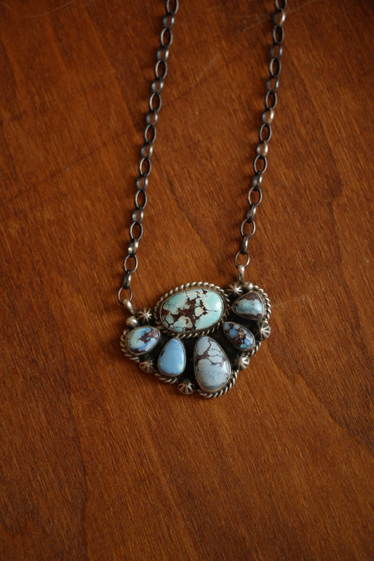 Golden Hill Cluster Necklace