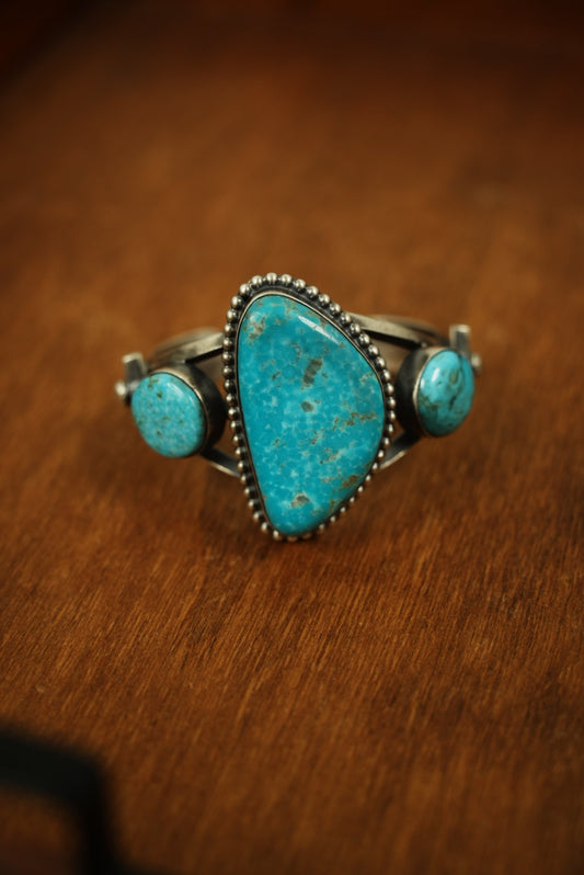 Kingman Three Stone Cuff