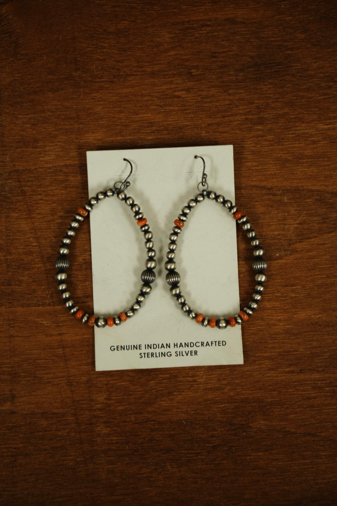 Orange Spiny Pearl Dangles