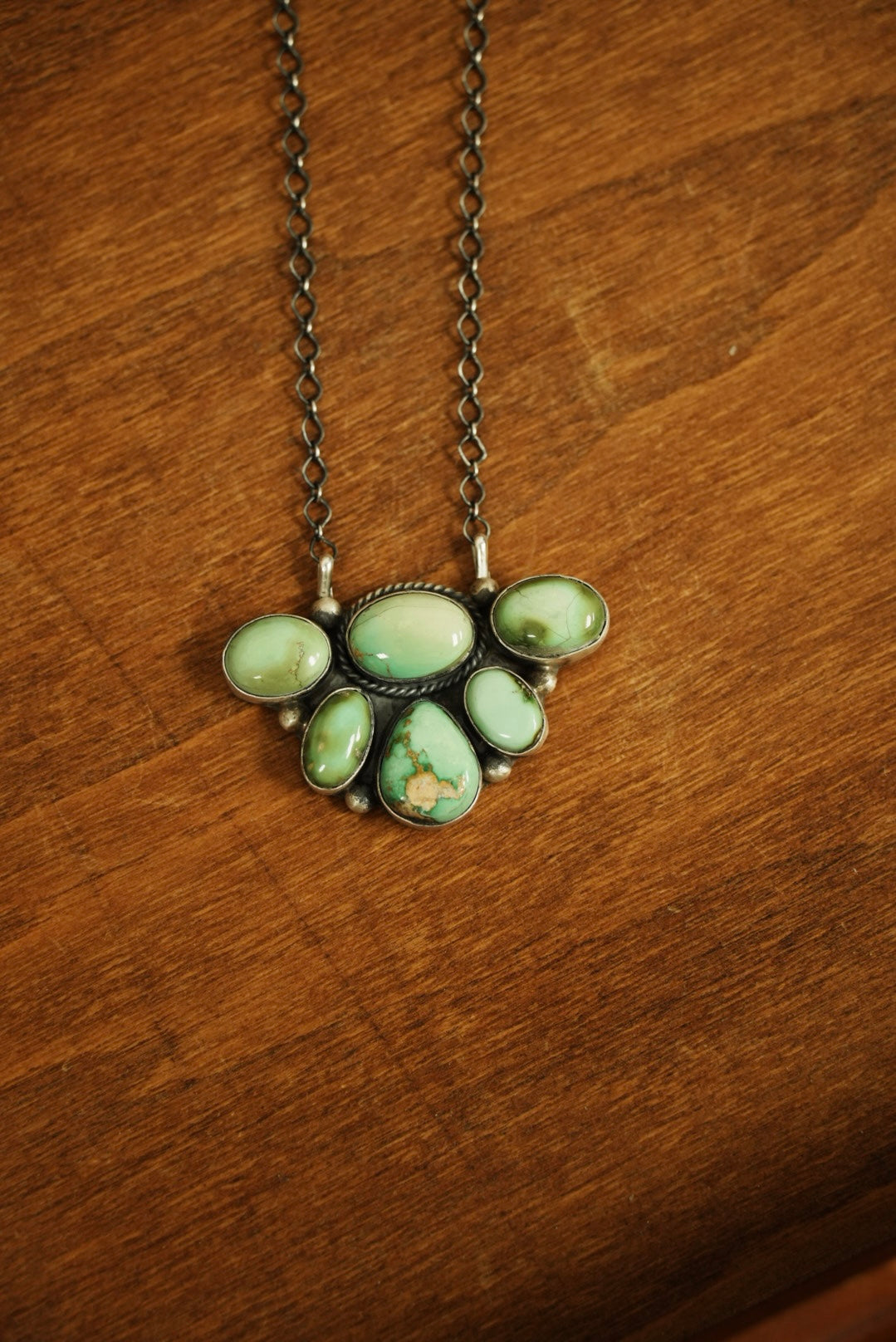 Sonoran Gold Cluster Necklace made by Hiram Largo