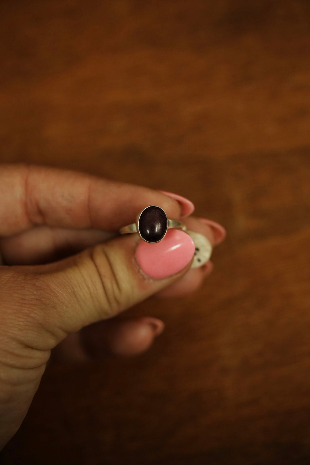 Purple Spiny Stacker Ring