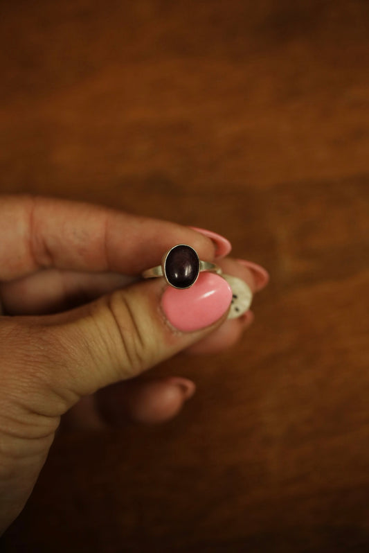 Purple Spiny Stacker Ring
