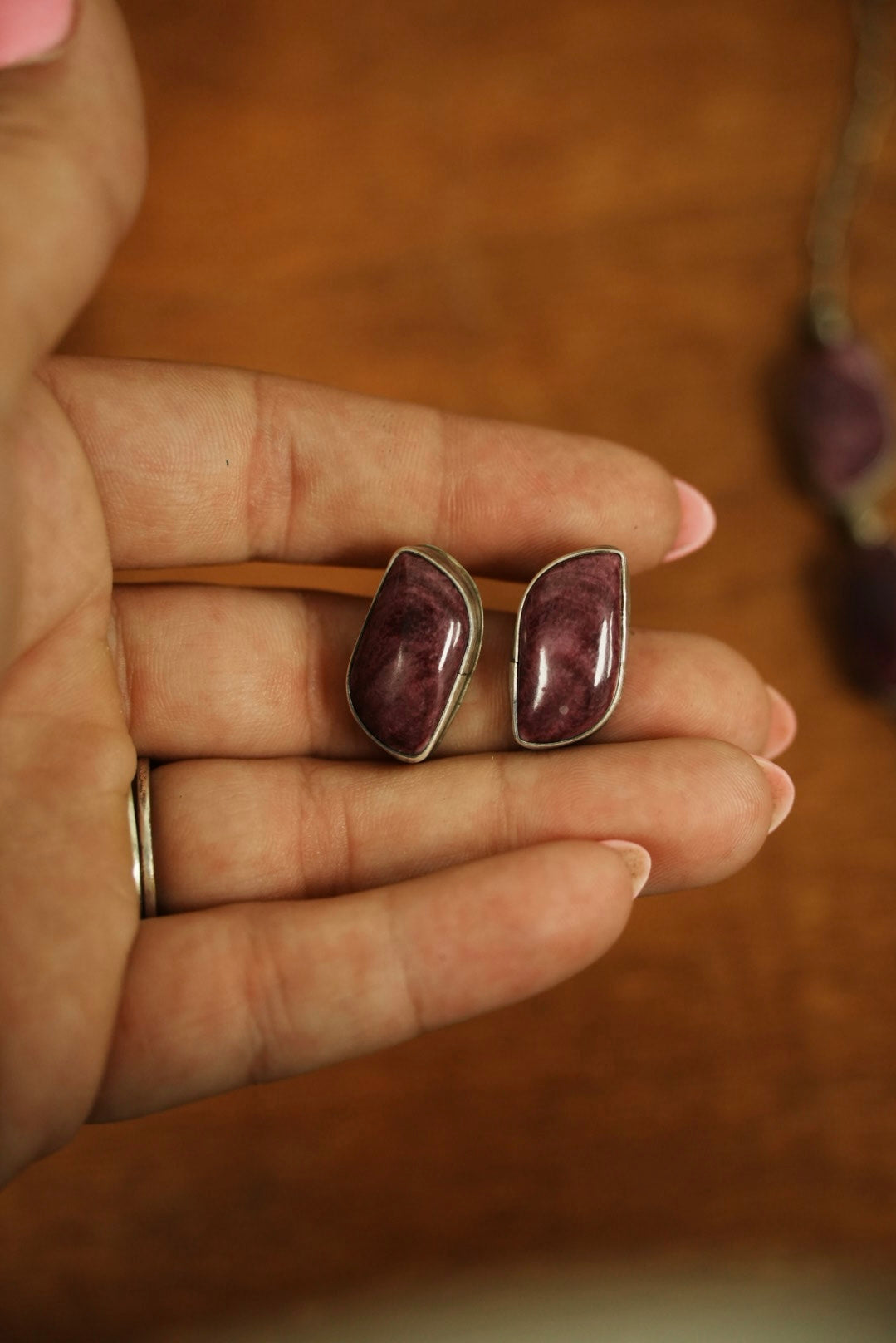 Purple Spiny Lariat Set