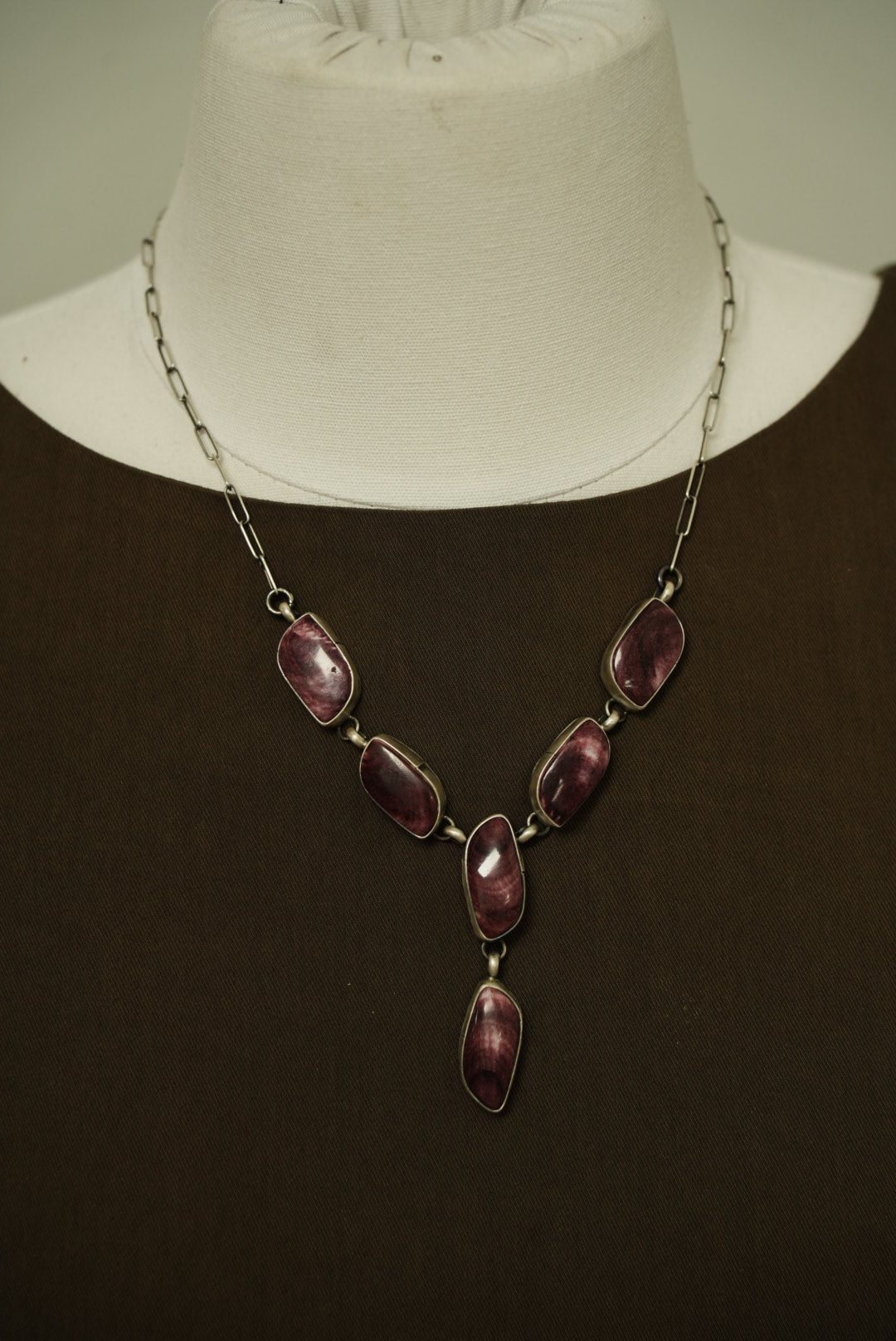 Purple Spiny Lariat Set