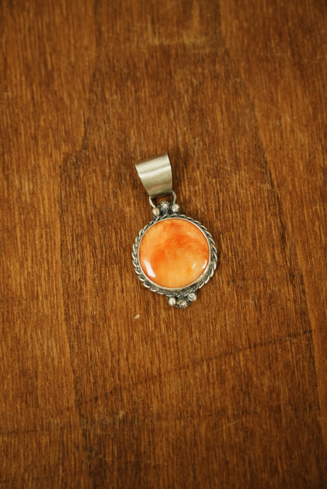 Orange Spiny Pendant