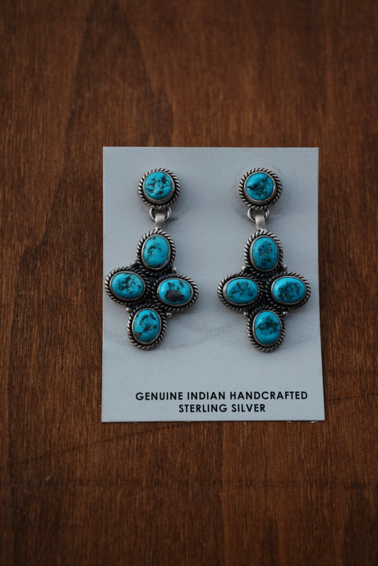 Kingman Nugget Dangle Earrings