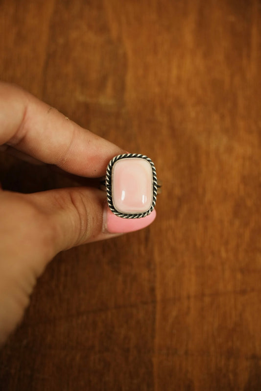 Pink Conch Square Ring