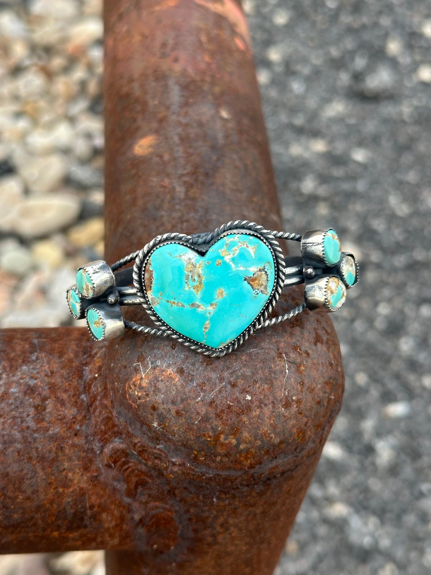 Kingman Heart Cuff