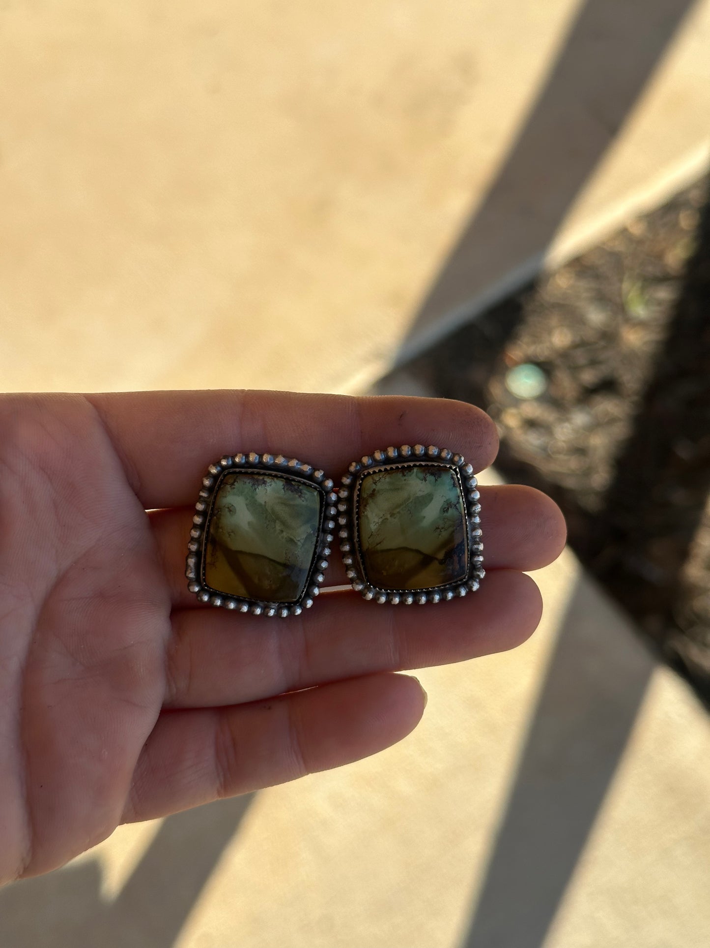 Bamboo Mountain Turquoise Earrings