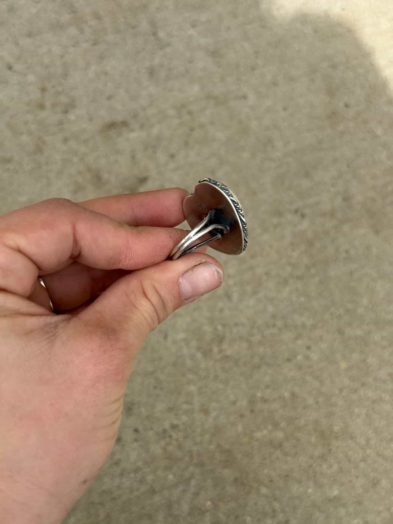 Polychrome Hubei Heart Ring