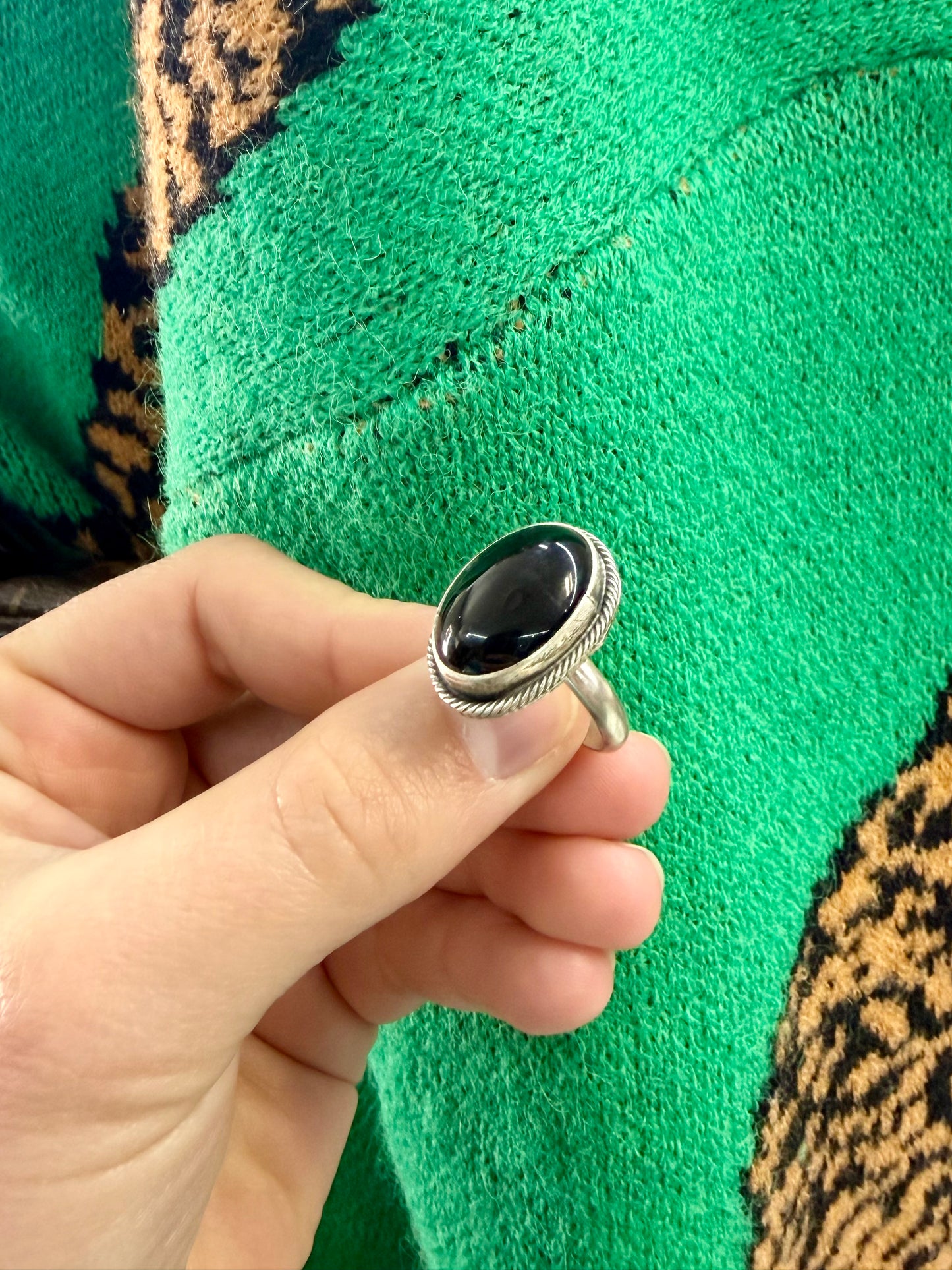 Black Onyx Ring 6.5