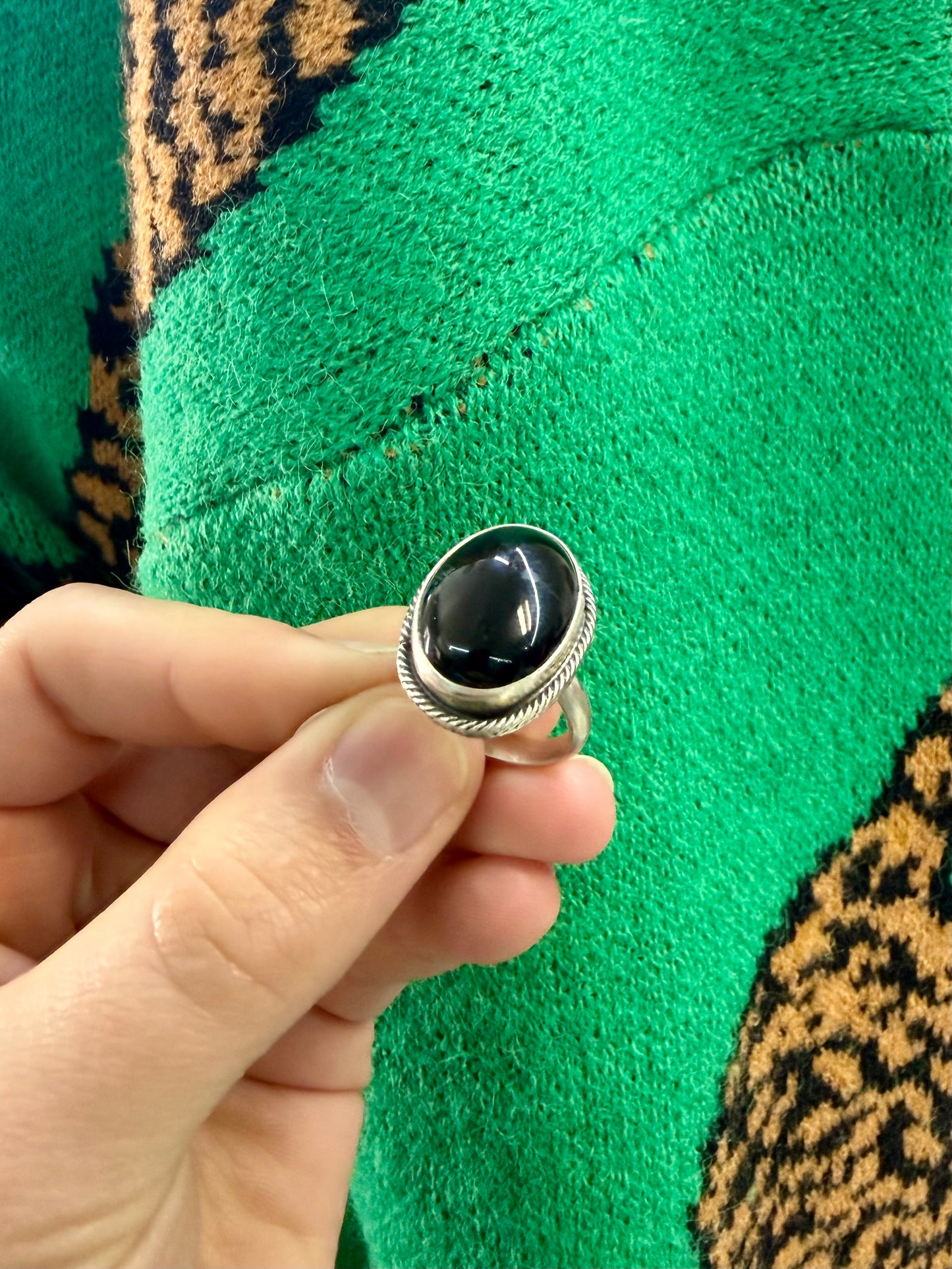 Black Onyx Ring 6.5