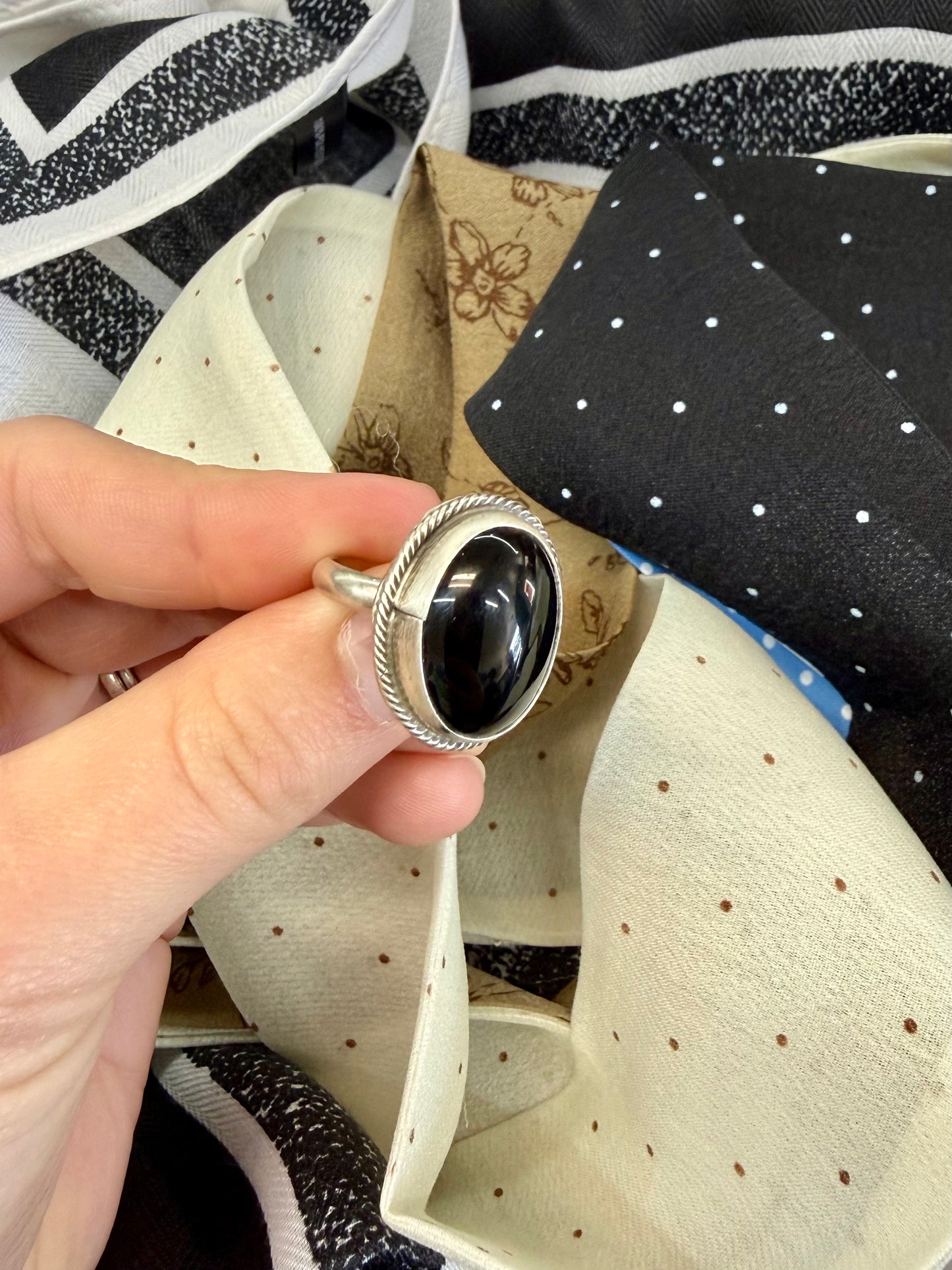 Black Onyx Ring 6.5