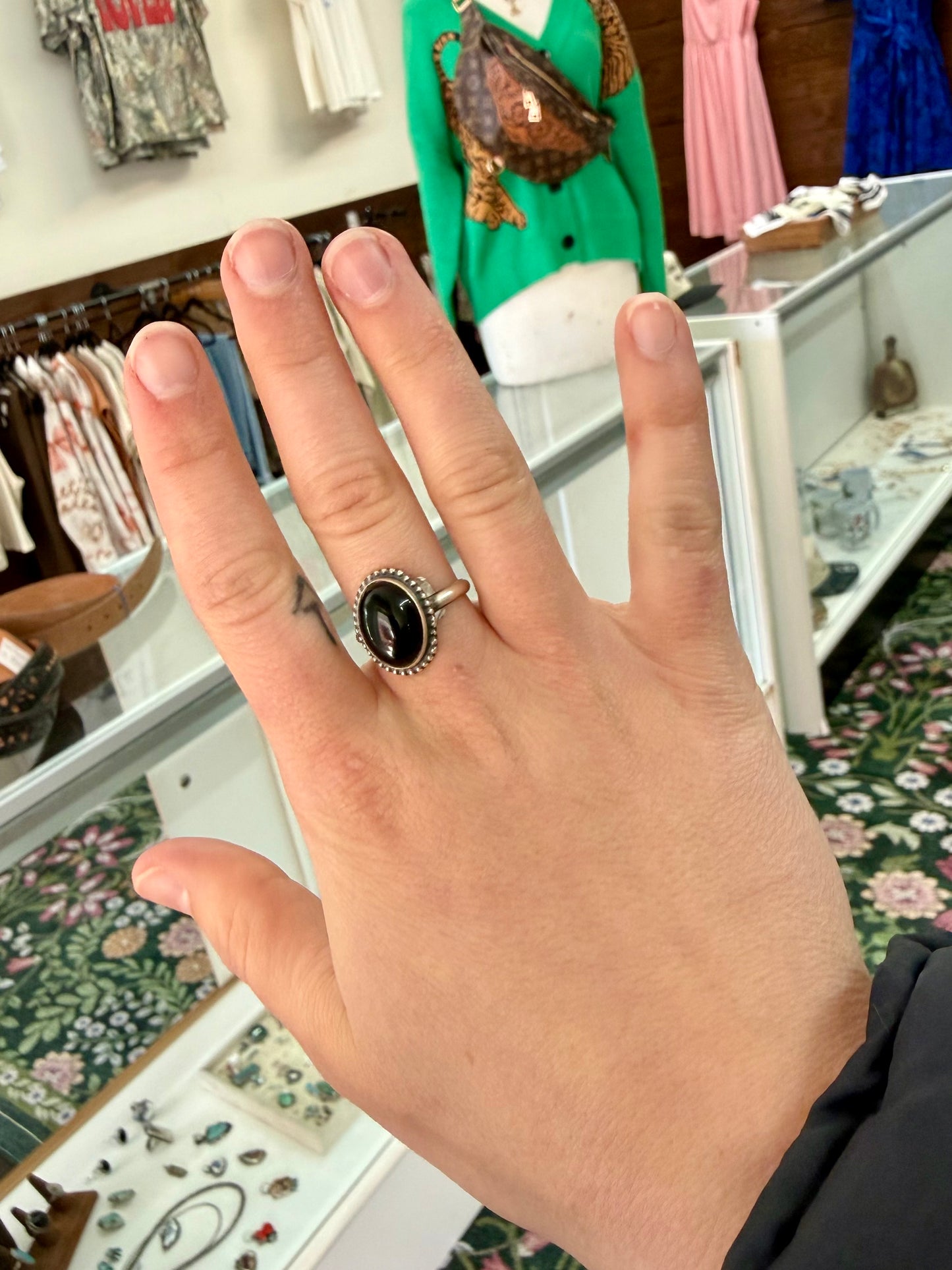 Black Onyx Ring 6.5