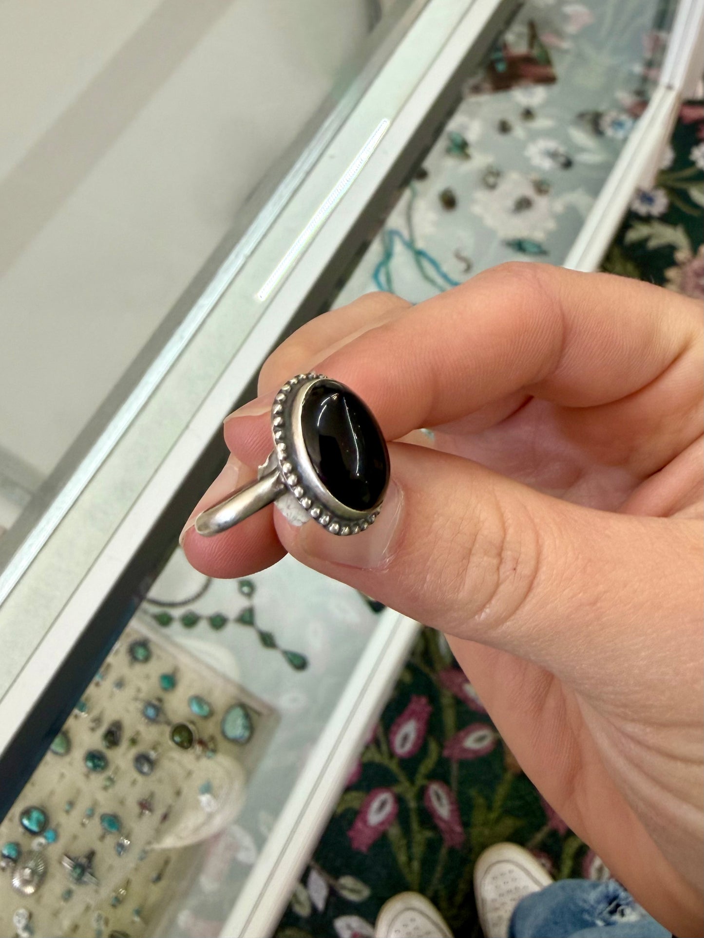 Black Onyx Ring 6.5