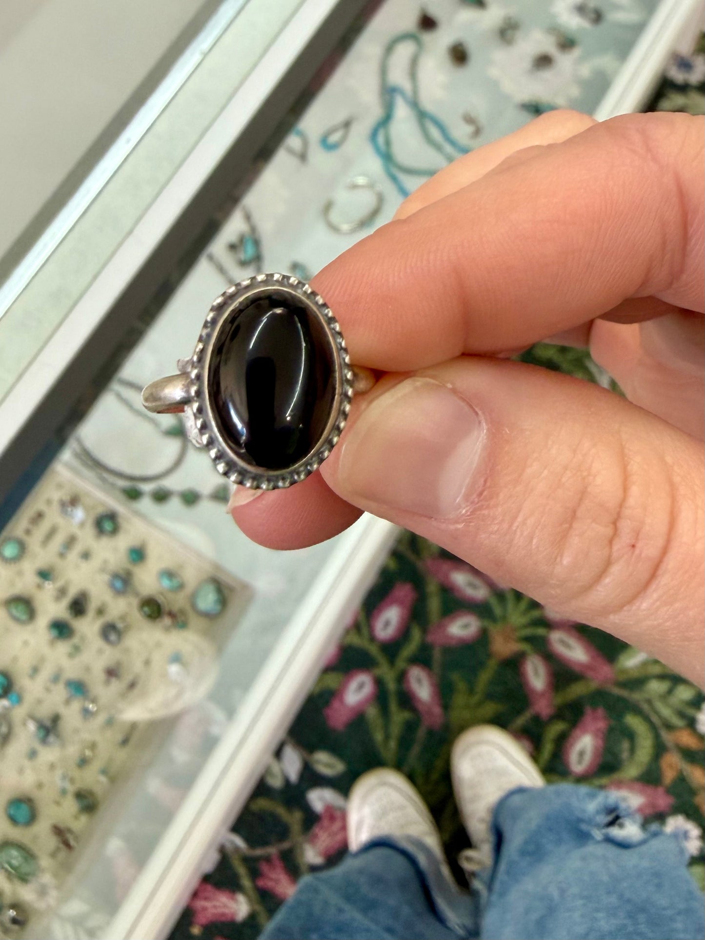 Black Onyx Ring 6.5