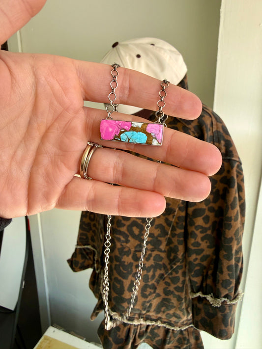 Cotton Candy Bar Necklace