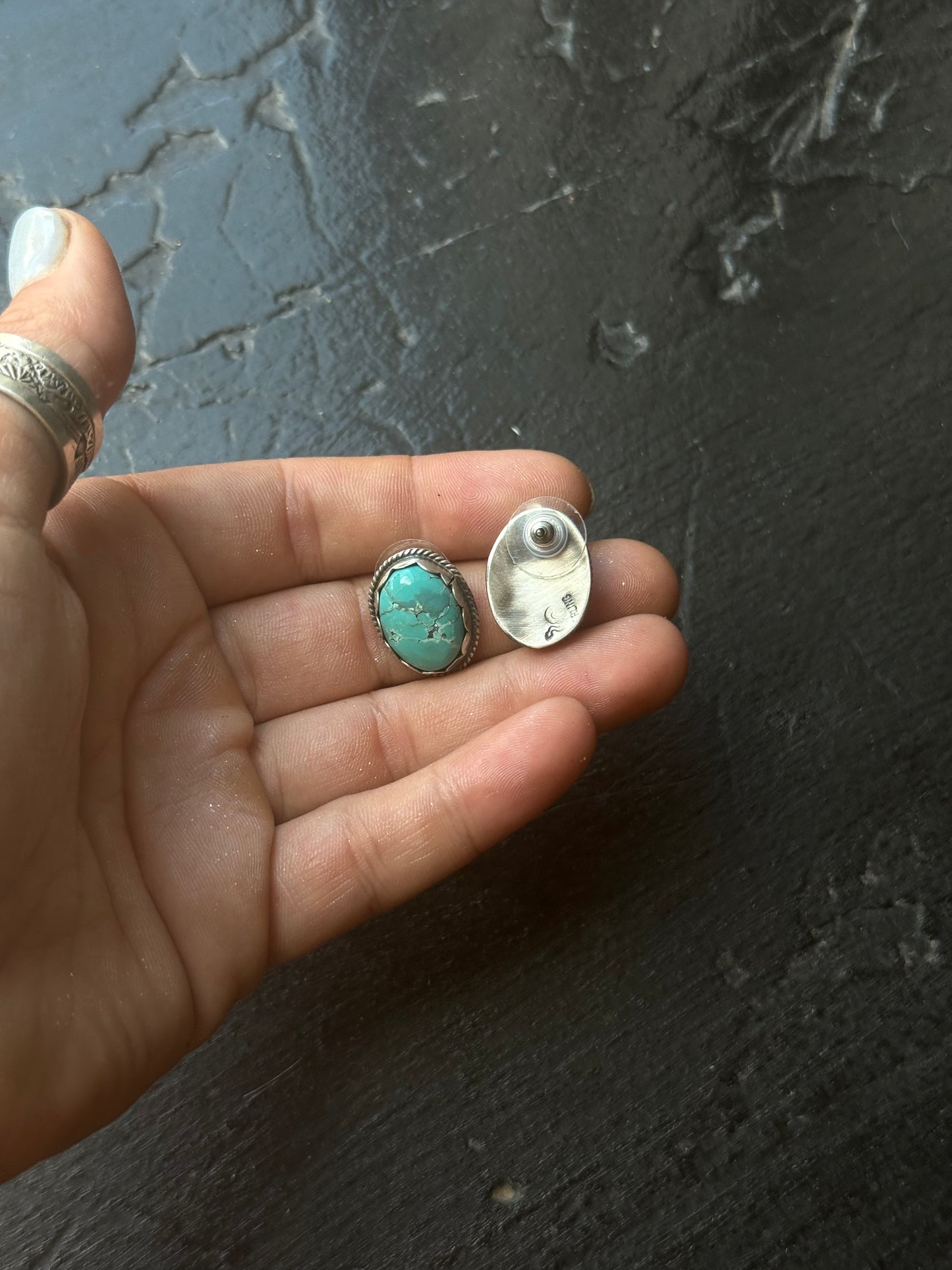Bamboo Mountain Turquoise Earrings