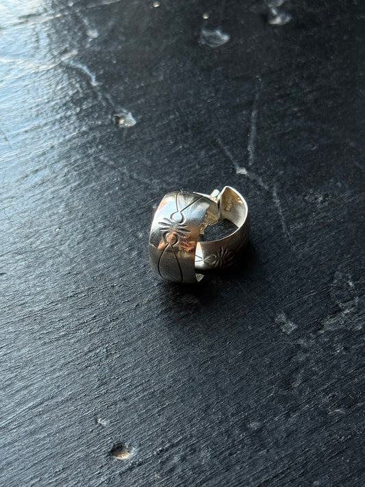 Stamped Hoop Earrings