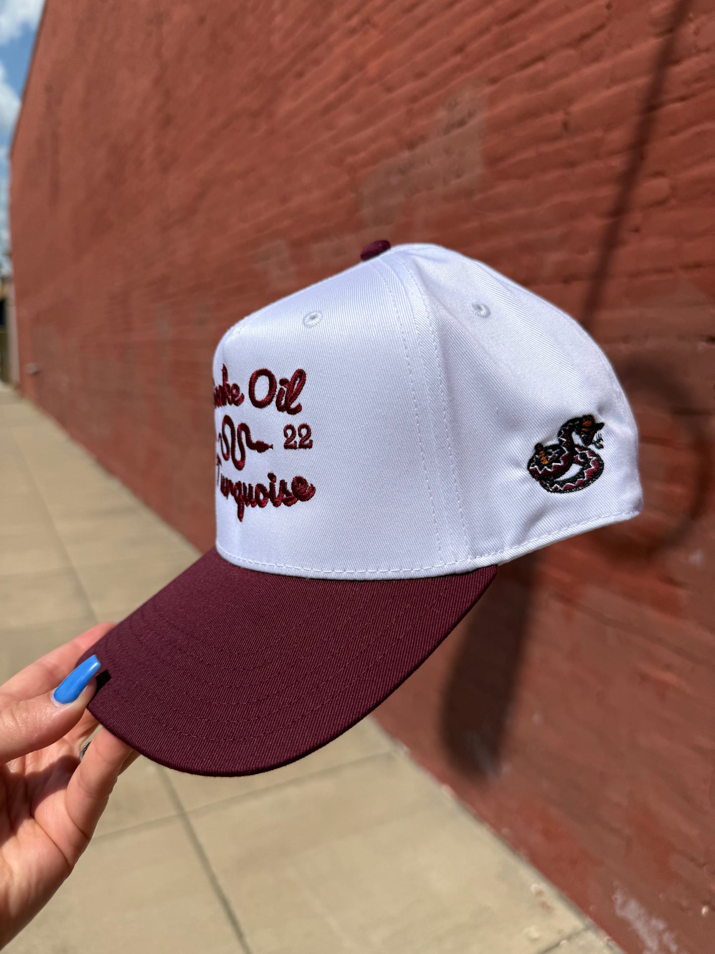 Snake Oil Turquoise Cap