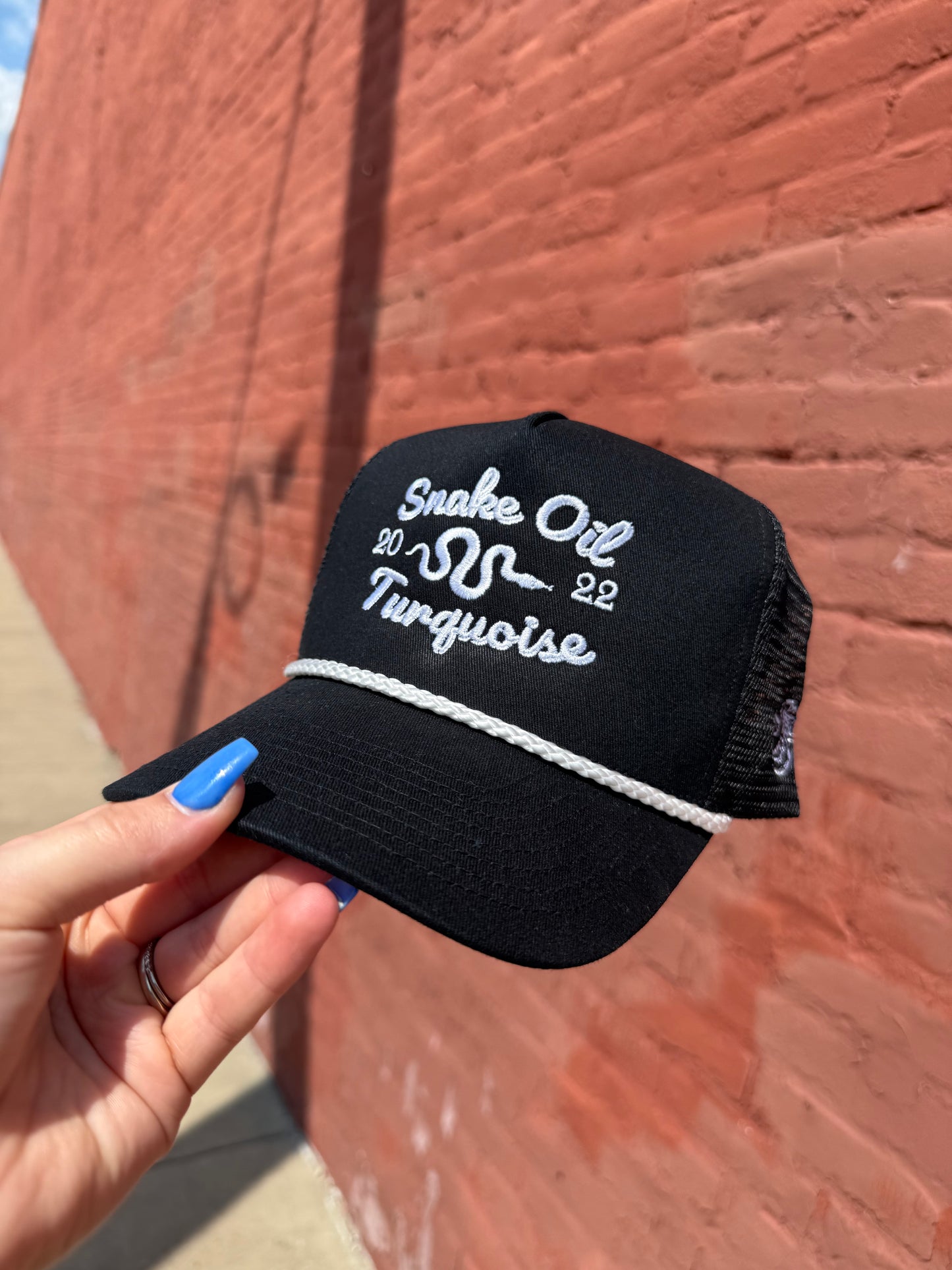 Snake Oil Turquoise Hat