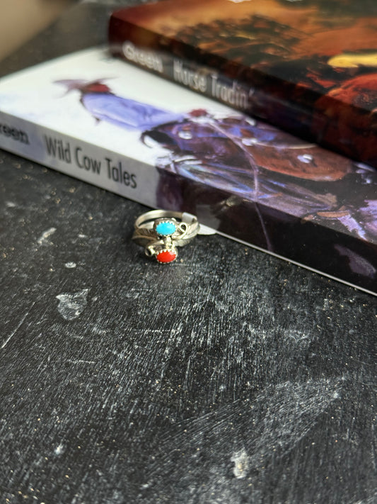 Kingman & Coral Ring