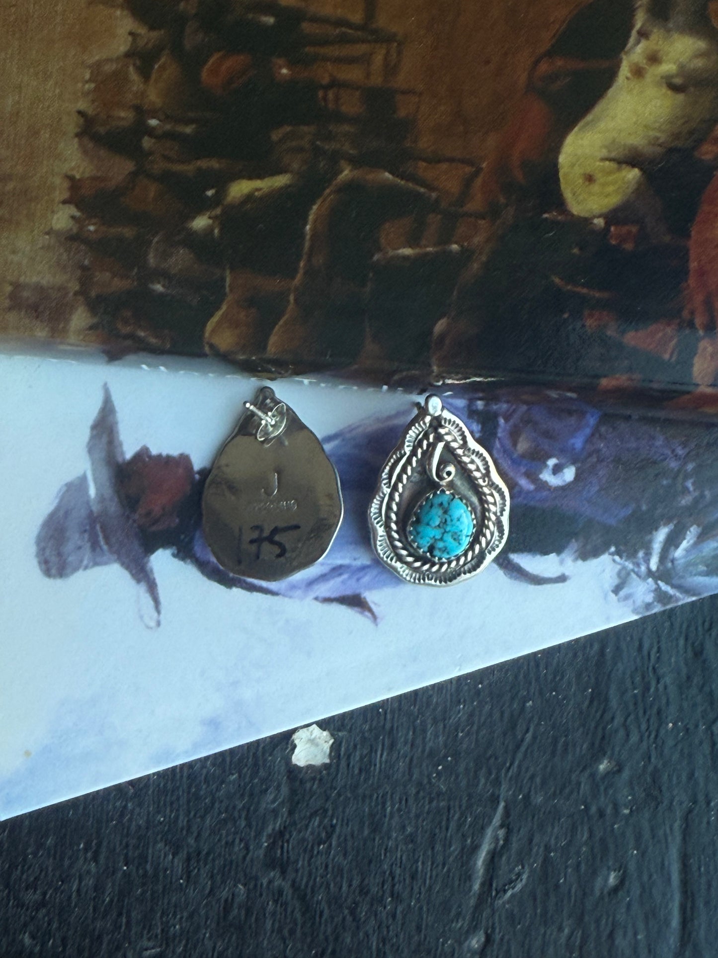 Kingman Turquoise Earrings
