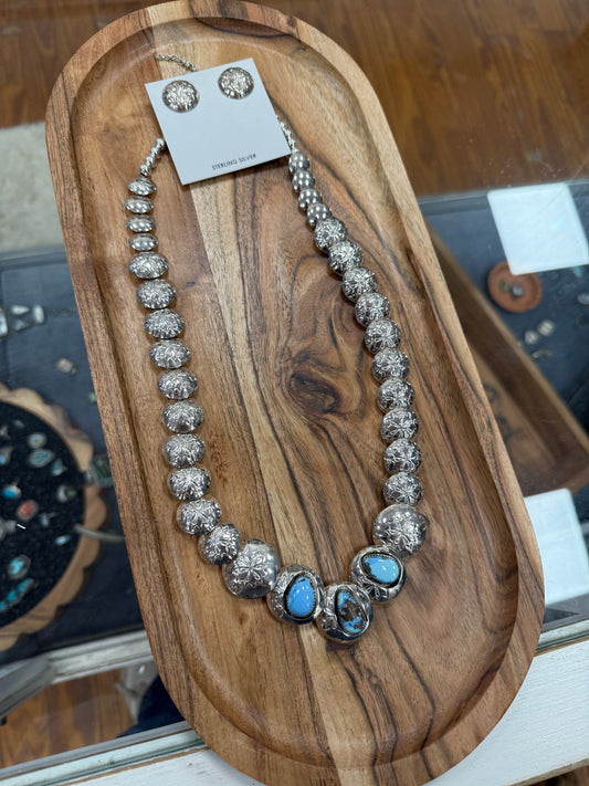 Golden Hill Concho Necklace