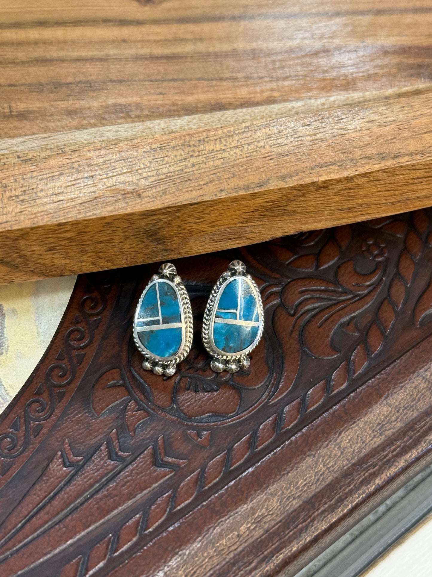 Inlay Turquosie Earrings