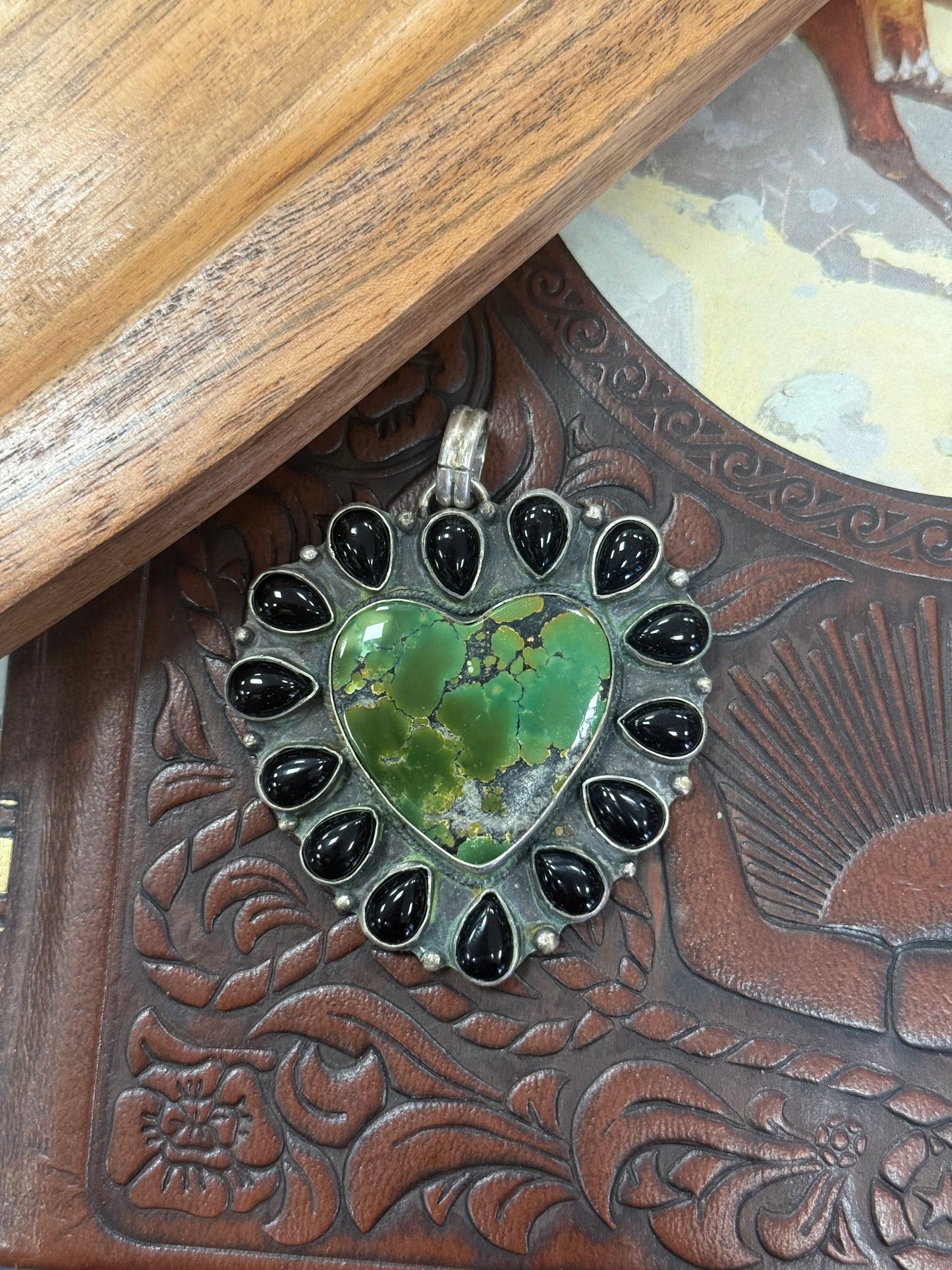 Bamboo Mountain Heart Pendant
