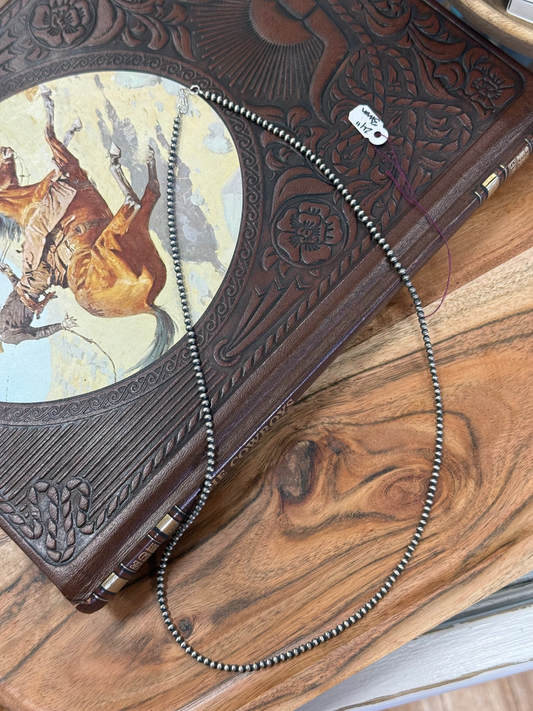 3mm 24" Pearl Necklace