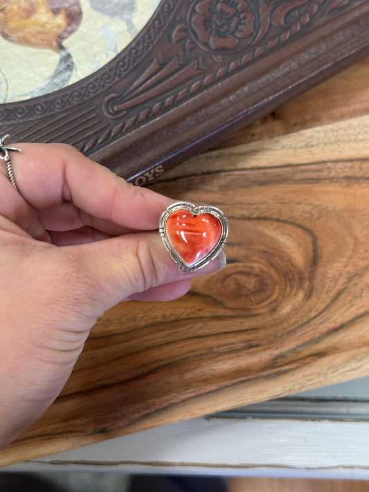 Spiny Oyster Heart Ring