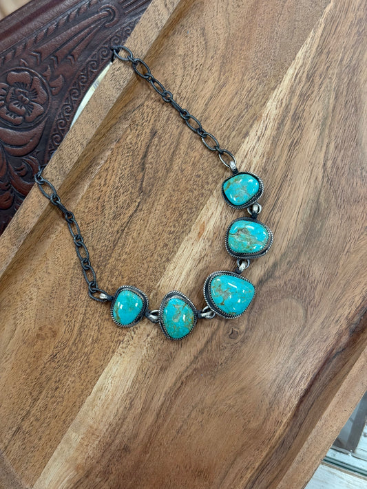 The Aqua Blue Choker